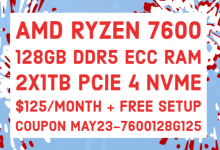 ReliableSite美国纽约/迈阿密AMD Ryzen 7600独立服务器:128G DDR5/2TB NVMe/无限流量/1Gbps/IPMI/125美元/月_vps加油站