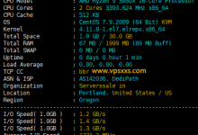 hosteons美国波特兰vps测评：电信联通往返直连速度还行，移动基本不能用_vps加油站