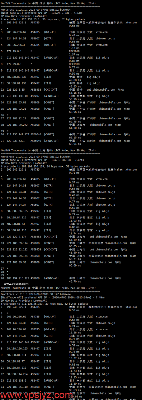 ZgoCloud日本大阪IIJ线路VPS移动回程路由