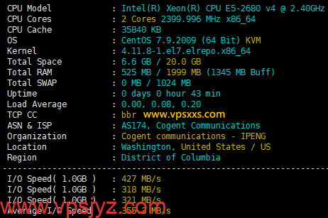 OneTechCloud美国双ISP VPS硬件测试