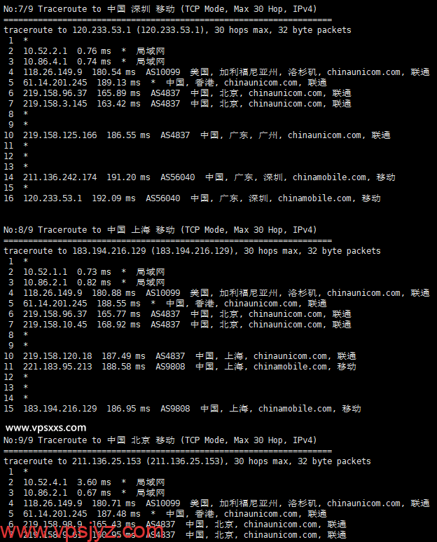 OneTechCloud美国双ISP VPS移动回程路由