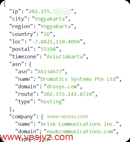 OrangeVPS香港Equinix VPS ipinfo.io是否住宅ip检测