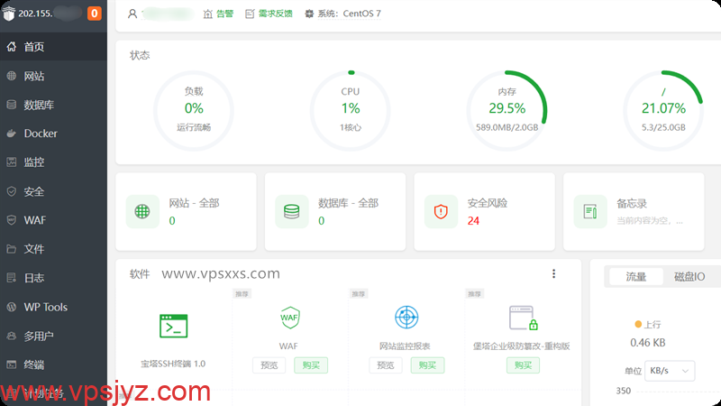 OrangeVPS香港Equinix VPS安装宝塔建站面板
