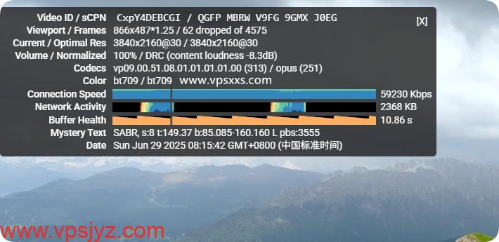 RackNerd美国洛杉矶DC03 VPS看youtube