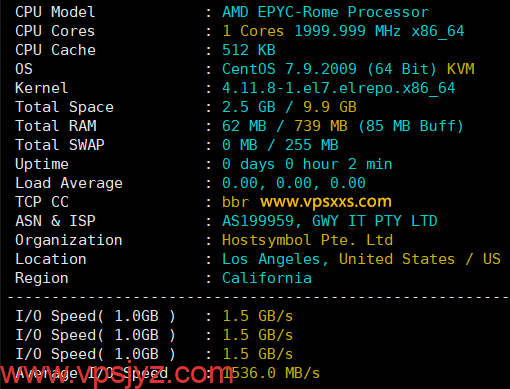 HostDare美国AMD VPS硬件测试