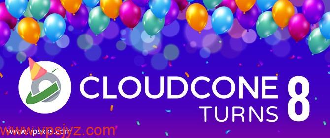 cloudcone成立八周年优惠促销