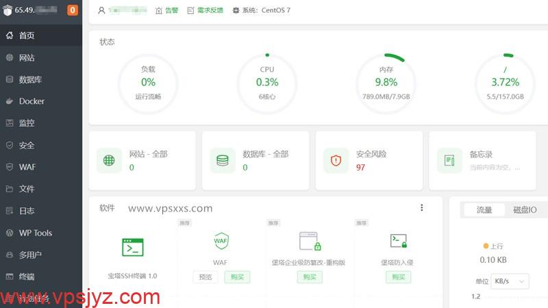 搬瓦工日本东京CN2 GIA VPS安装宝塔建站面板