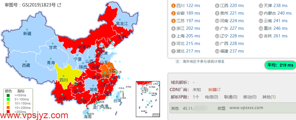 Kuroit美国斯波坎VPS国内ping