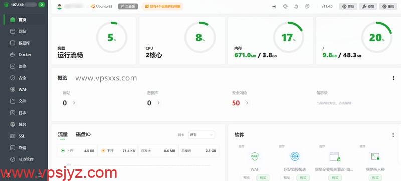 RAKsmart美国西雅图大陆优化VIP VPS安装宝塔建站面板