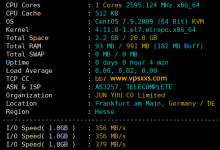 六六云德国原生IP VPS测评:双ISP德国家庭IP,ping0判断家宽且IP纯净度高,25邮箱端口可用_vps加油站