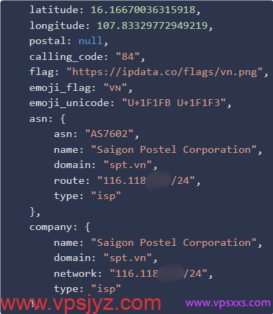 TotHost越南胡志明市VPS ipdata.co是否住宅IP检测