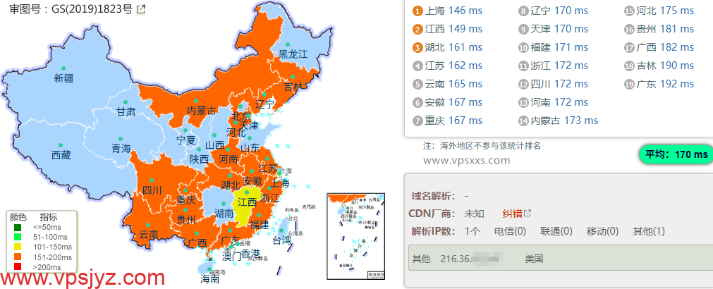 NovixLink美国GTT VPS国内ping