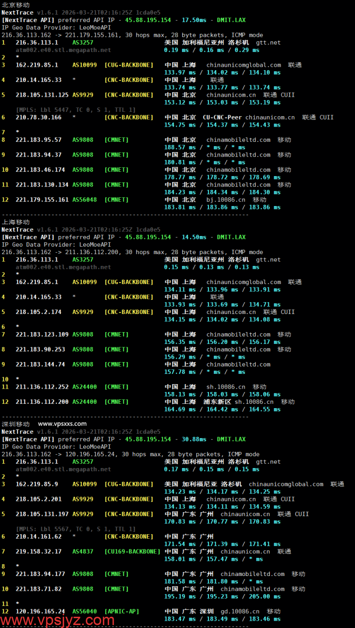 WePC美国洛杉矶GTT-NTT家宽直播VPS移动回程路由