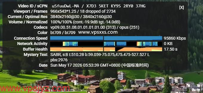 AlexHost荷兰VPS看youtube