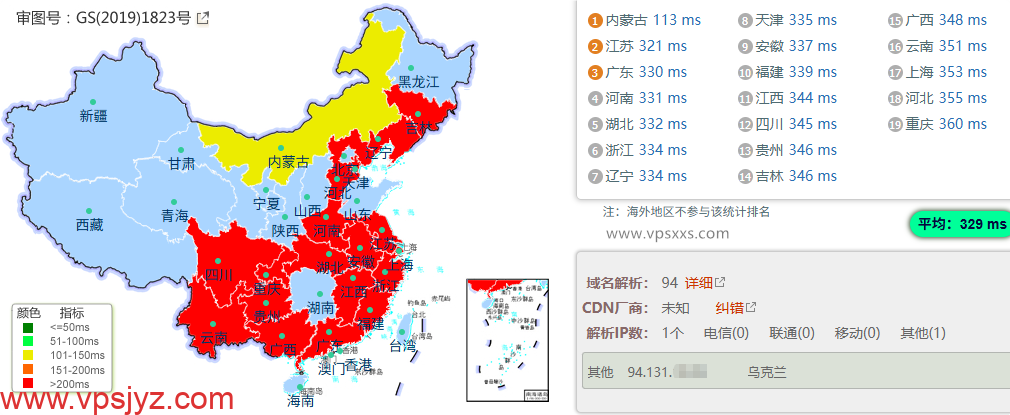 Friendhosting巴西VPS国内ping