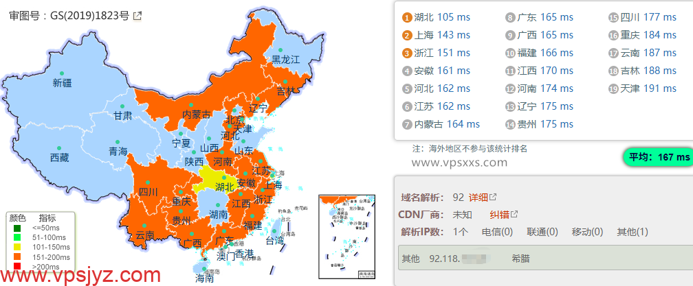 Friendhosting美国洛杉矶VPS国内ping