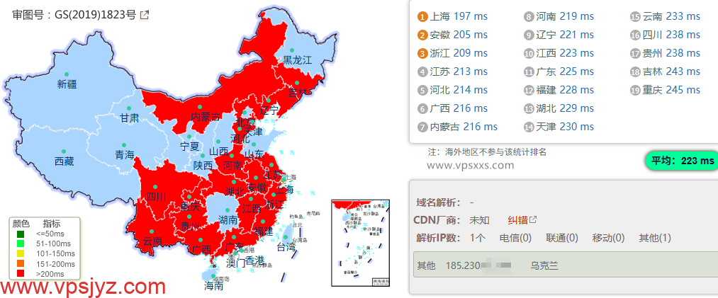 Friendhosting美国纽约VPS国内ping