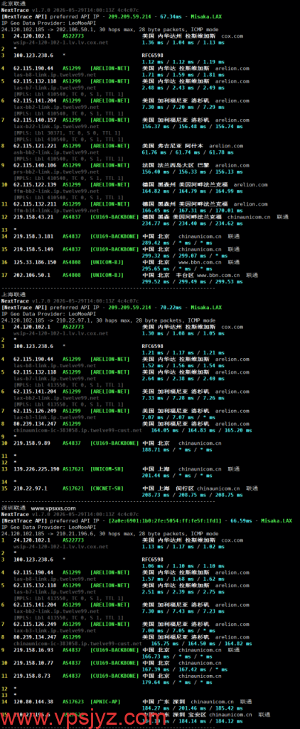 NovixLink美国Cox真家宽IP VPS测评：所有数据库判定原生美国家庭IP，IP纯净度极高，美国Tiktok运营终极IP，看视频9万 ...
