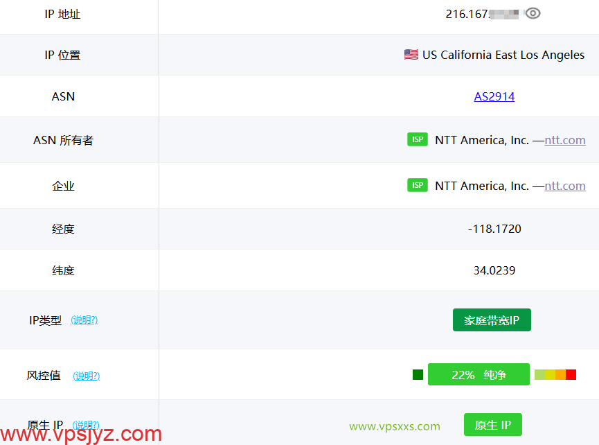 ZgoCloud洛杉矶AMD ISP VPS ping0是否家庭IP检测