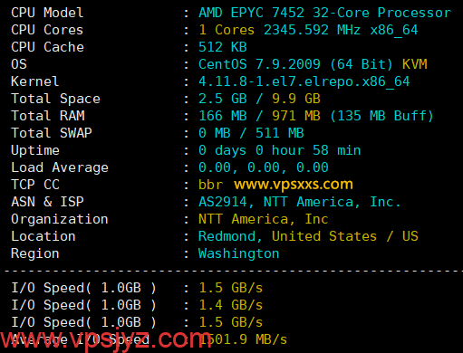 ZgoCloud洛杉矶AMD ISP VPS硬件测试