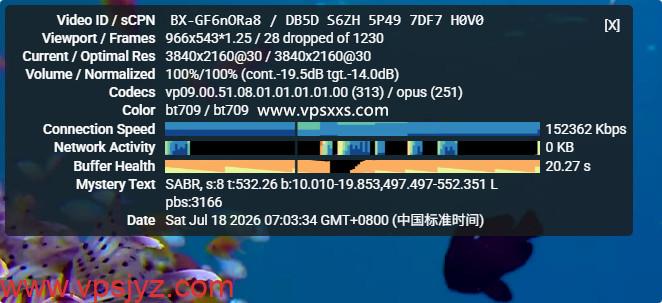 vmiss美国9929 VPS看youtube