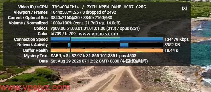 QQG.NET美国洛杉矶BGP VPS看youtube