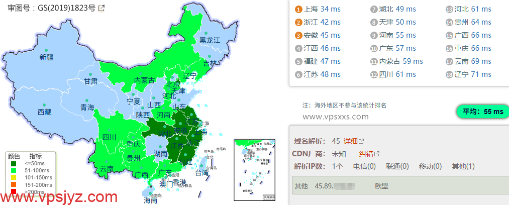 V.PS日本东京Gen2 VPS到国内的延迟速度测试
