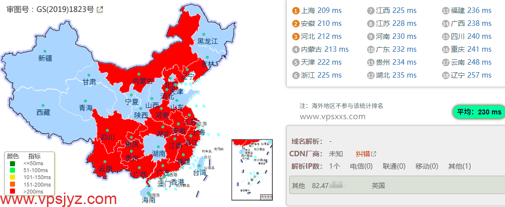 WePC英国原生家宽VPS到国内的延迟速度测试
