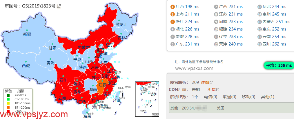 ServerHost美国纽约VPS到国内的延迟速度测试
