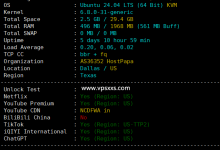 ServerHost美国达拉斯VPS测评：看视频15万+速度，三网往返直连，美国原生IP，无限流量_vps加油站