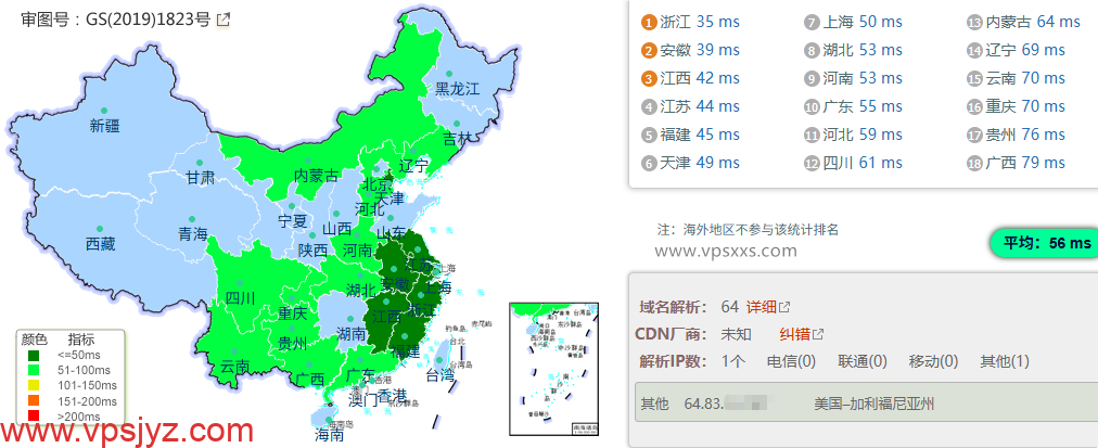 isvoro日本BGP VPS到国内的延迟速度测试