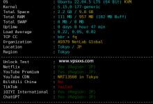 isvoro日本BGP VPS测评:看视频35万+速度,三网往返直连,去程电信CN2 GIA联通9929移动CMIN2,回程电信CN2 GIA联通10099移动CMI_vps加油站